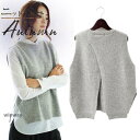 ニットベスト レディース ノースリープ バックスリット 重ね着 レディース 可愛い 春 秋 冬 カジュアル 通勤 秋服