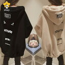 パーカー レディース 冬 大きめ トップス 裏起毛 ビッグシルエット フーディー ロゴ カジュアル|詳細画像