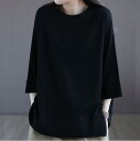 【スーパーSALE/激安】 トレーナー 半袖 プルオーバー レディース 夏 トップス tシャツ スウェット クルーネック 七分袖 無地 着痩せ 体型カバー お洒落 ゆったり カジュアル 母の日 スーパーセール