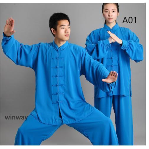 太極拳ウェア メンズ¥/レディース 太極拳服 セットアップ 表演服 練習着 カンフー服 演武用服 拳法 太極拳 上下セット 男女兼用 秋 冬