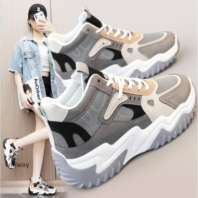 スニーカー レディース 厚底 散歩 ウォーキング 通気性抜群 履きやすい 疲れにくい おしゃれ かわいい 靴 美脚 身長アップ 足長 脚長