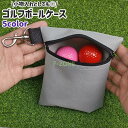 ゴルフボールケース ゴルフボール入れ メンズ レディース 男女兼用 小物入れ ポーチ ファスナー チャック シンプル ゴルフボール 小物 収納 保管