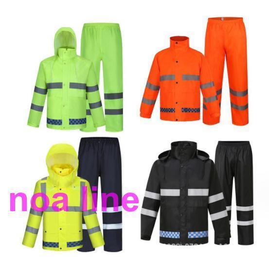 レインコート 雨カッパ ワークマン レインウェア レインスーツ レインウェア 上下セット 厚手 防水 撥水 男女兼用 通勤通学 ネイビー
