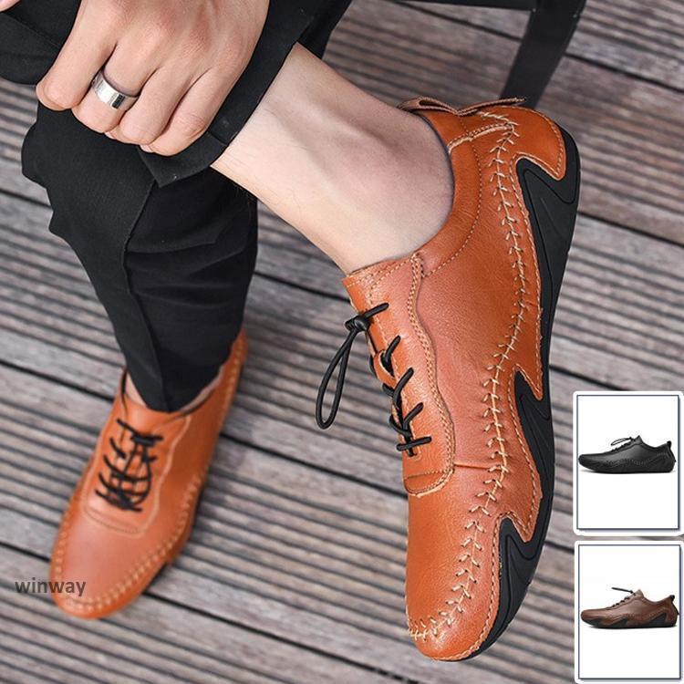 メンズドライビングシューズ　本革　牛革　メンズシューズ　春夏秋冬 耐磨耗 スリッポン　ローファー　ローカット　メンズ革靴　紳士靴