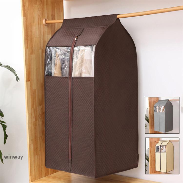 衣装カバー 洋服カバー まとめてタイプ ホコリ防止 透明窓あり 衣類収納 取り付け簡単 衣類カバー ウエアカバー 収納カバー 型崩れ防止 防湿 防虫 汚れ防止