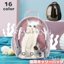 猫用キャリーバッグ リュックキャリー ペットキャリー 透明 カプセル型 クリアー 無地 メッシュ 通気性 窓付き 旅行 お出かけ 通院 避難 車内 見
