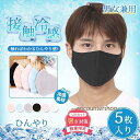 洗える メッシュマスク 5枚 大人用 接触冷感 ゴム調節可能 メンズ レディース 清涼 速乾 夏用マスク 冷感マスク 3D 立体型 涼しい UVカット