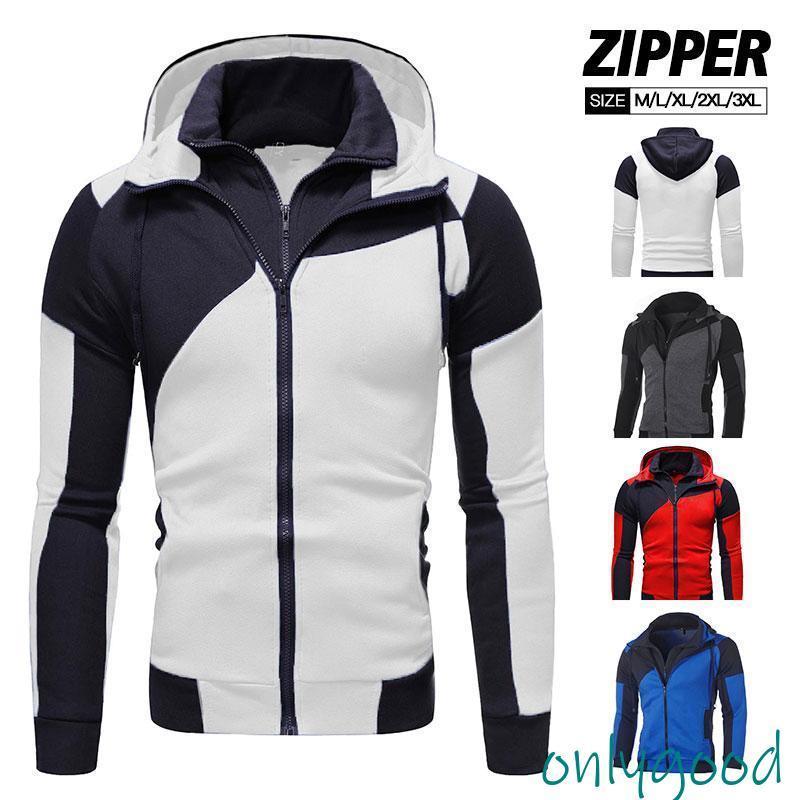 パーカー メンズ 前開き 長袖 ジャケット ジャンパー ジャージー ブルゾン トレーナー ゆったり アウタ..