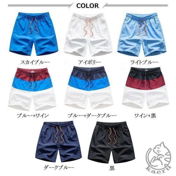 サーフパンツ メンズ 水着 海パン 水陸両用 海水パンツ インナー付き サーフショーツ ハーフパンツ 短パン