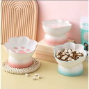 ペット食器 ペット食器台 フードボウル 猫用食器 陶器 猫の肉球型 スタンド付き 食べやすい 可愛い 餌入れ 餌皿 ご飯皿 お皿 水飲み