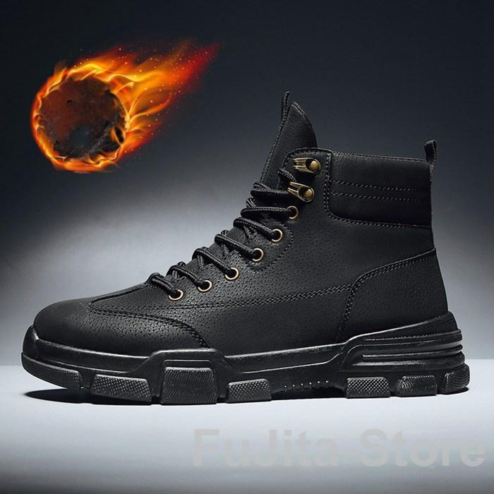 ブーツ メンズ 靴 ショートブーツ ハイカットブーツ 暖かい 裏起毛 カジュアル ウォーキングシューズ ..