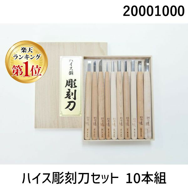 【楽天ランキング1位獲得】道刃物工業 20001000 ハイス彫刻刀セット 10本組