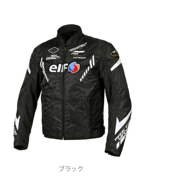 (LINEクーポン有)エルフ EJ-W119/BK/S エルフ(elf) バイク用 ジャケット 秋冬モデル ヴィットリアジャケット Sサイズ ブラック EJ-W119 EJW119/BK/S