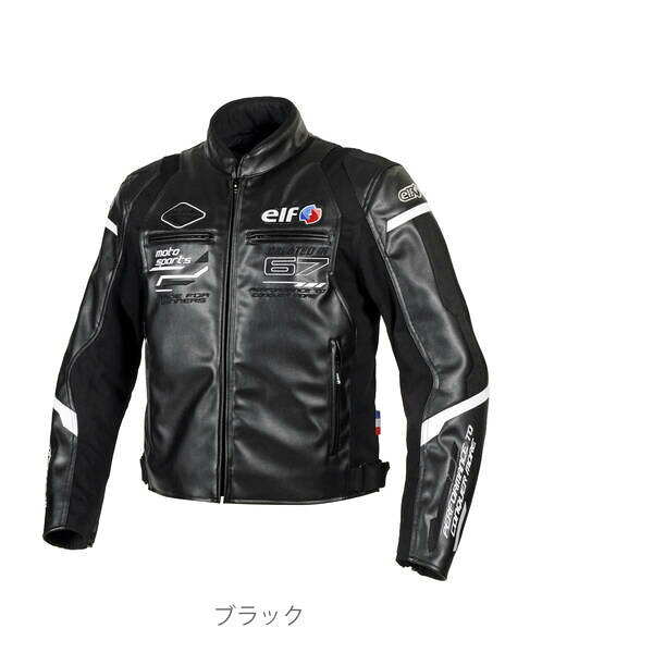 【商品説明】質感高いPUレザーと肩回りのストレッチ素材により上質さと動きやすさを高次元で両立。安全性を高める為に各部プロテクターを標準装備。さらに脱着式中綿インナーでより長い時期の使用に対応する3シーズンライディングジャケット。サイズ：M・L・LL・3L・4Lカラー：ブラック・レッド・ブルー・グリーン・イエロー[表地]PUレザー・ストレッチニット[裏地]ポリエステルメッシュ[インナー]ナイロン(PU)・中綿●仕様・[肩][肘][背][胸]プロテクター標準装備・防風性・リフレクター装備・立体裁断類似商品はこちらエルフ EJ-W120/GRN/LL エルフ 36,929円エルフ EJ-W120/YEL/LL エルフ 36,929円エルフ EJ-W120/BL/LL エルフ バ36,929円エルフ EJ-W120/RD/LL エルフ バ36,929円エルフ EJ-W120/BK/L エルフ バイ36,929円エルフ EJ-W120/BK/4L エルフ バ36,929円エルフ EJ-W120/BK/3L エルフ バ36,929円エルフ EJ-W119/BK/LL エルフ バ36,929円エルフ EJ-W120/RD/M エルフ バイ36,929円エルフ EJ-W120/BL/L エルフ バイ36,929円エルフ EJ-W120/YEL/L エルフ バ36,929円エルフ EJ-W120/RD/L エルフ バイ36,929円