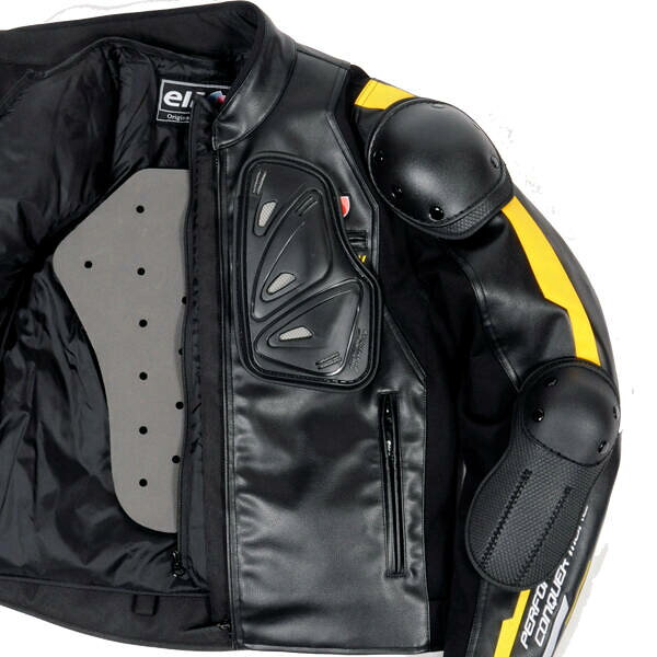(LINEクーポン有)エルフ EJ-W120/BK/4L エルフ(elf) バイク用 ジャケット 秋冬モデ...
