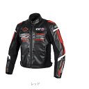 エルフ EJ-W120/RD/3L エルフ(elf) バイク用 ジャケット 秋冬モデル エヴォルツィオーネPUレザージャケット 3Lサイズ レッド EJ-W120 EJW120/RD/3L