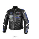 エルフ EJ-W120/BL/LL エルフ(elf) バイク用 ジャケット 秋冬モデル エヴォルツィオーネPUレザージャケット LLサイズ ブルー EJ-W120 EJW120/BL/LL