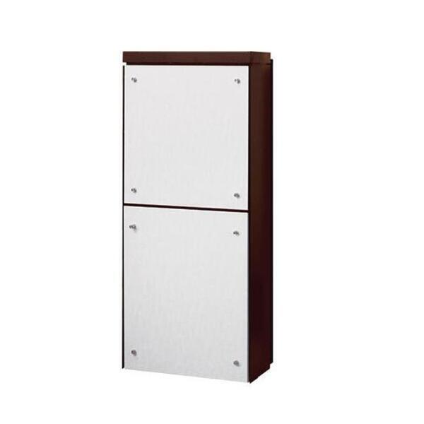 【個人宅配送不可】【個数：1個】ナスタ NASTA KS-ATSB002-DB-11-2-B-左勝手 直送 代引不可・他メーカー同梱不可 貫通配達ユニット 大型郵便物対応ポスト&宅配ボックス一体タイプ ホワイトウッド KSATSB002DB112B左勝手