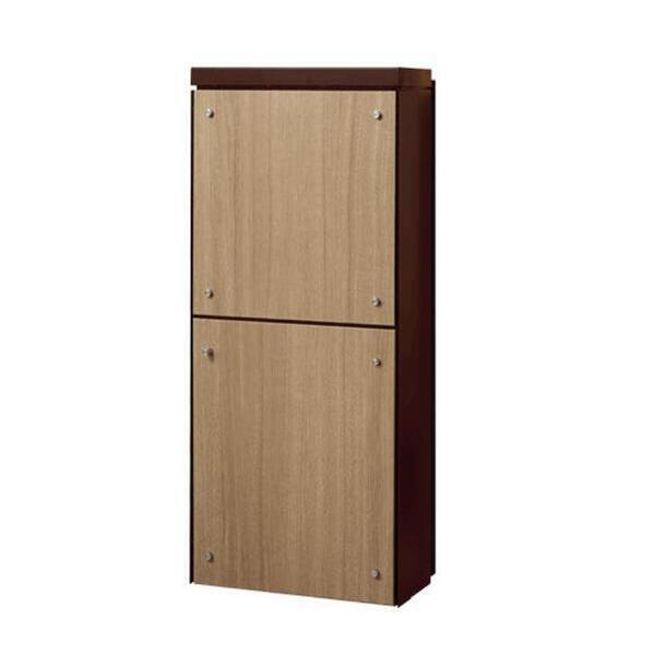 【個人宅配送不可】【個数：1個】ナスタ NASTA KS-ATSB002-DB-11-3-C-左勝手 直送 代引不可・他メーカー同梱不可 貫通配達ユニット 大型郵便物対応ポスト&宅配ボックス一体タイプ ライトウォールナット KSATSB002DB113C