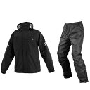 コミネ KOMINE 03-5393/BK/2XL コミネ (Komine) バイク用 雨具 カッパ RK-5393 ブレスターレインウェア フィアート ブラック 2XLサイズ 035393/BK/2XL(2)