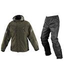 コミネ KOMINE 03-5393/OLIVE/M コミネ (Komine) バイク用 雨具 カッパ RK-5393 ブレスターレインウェア フィアート オリーブ Mサイズ 035393/OLIVE/M(2)