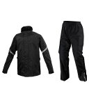 コミネ KOMINE 03-5433/BK/2XL コミネ (Komine) バイク用 雨具 カッパ RK-5433 スタンダードレインウェア ブラック 2XLサイズ 035433/BK/2XL(2)