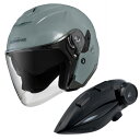 コミネ KOMINE KK-172/BASALT.GY/L コミネ(Komine) バイク用 ヘルメット インカム セット HK-172 FL コンポジット F...