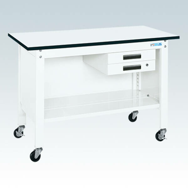 【個人宅配送不可】サカエ SAKAE CPB-096BW 直送 代引不可・他メーカー同梱不可 一人用作業台(CPBタイプ/耐荷重150kg/ポリエステル天板/H810/キャスター付) CPB096BW