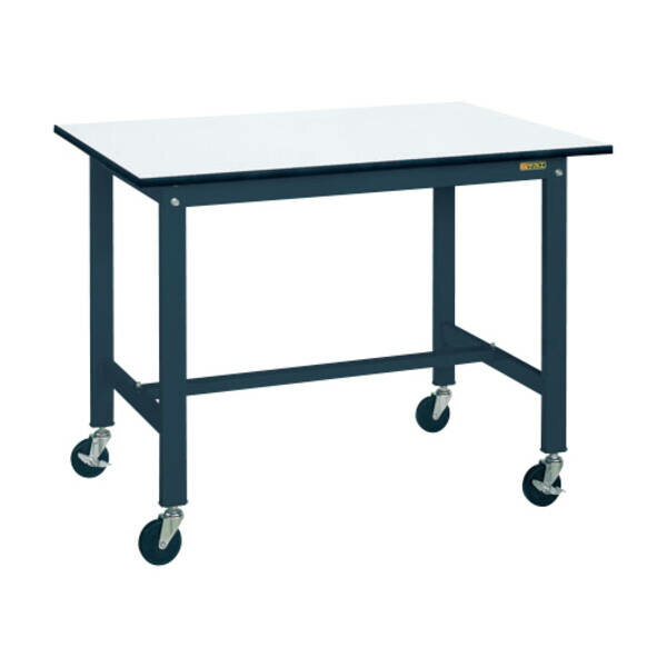 (LINEクーポン有)【個人宅配送不可】サカエ SAKAE KH-68PUBD 直送 代引不可・他メーカー同梱不可 軽量作業台(KH/200kg/ポリエステル天板/キャスター付/H900/直進安定金具無) KH68PUBD