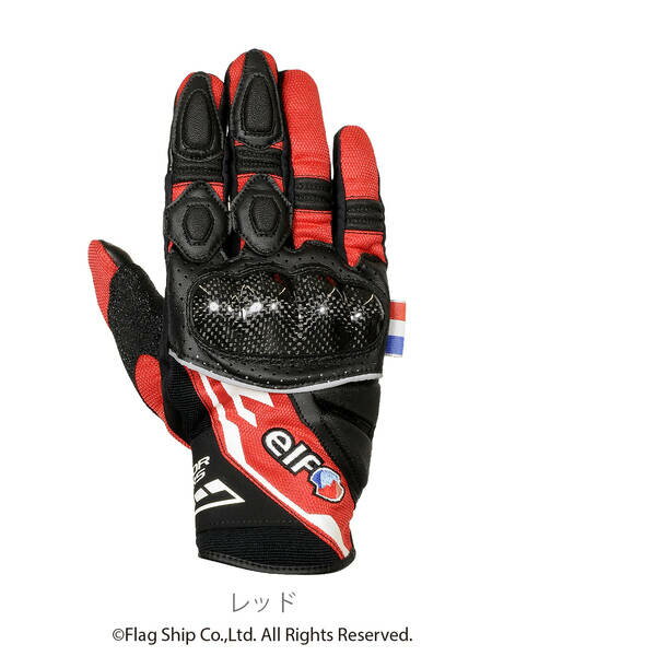 エルフ EG-S525/RD/WL エルフ(ELF) EG-S525 ストラーダメッシュグローブ WLサイズ レディースサイズ レッド EGS525RDWL
