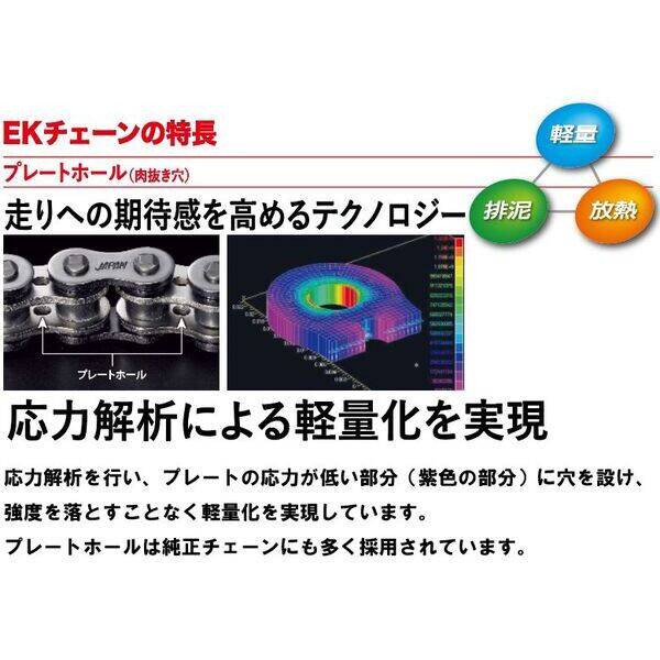 江沼チェーン EKチェーン 4571291775589 EK チェーン 530RRS(CR:NP) 144 MLJ