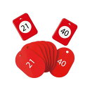 翌日出荷 オープン工業 BF-151-RD クロークチケット 21〜40 赤【1箱】 BF151RD オープン工業クロークチケット クローク用 親子札 OP OPEN(3)