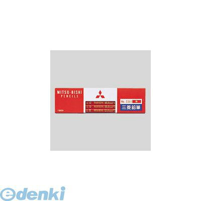三菱鉛筆 K2351 赤鉛筆 朱 2351 12本入 朱通し 色鉛筆 朱色 朱通し鉛筆 朱鉛筆 Uni 丸軸 ミツビシ MITSUBISHI