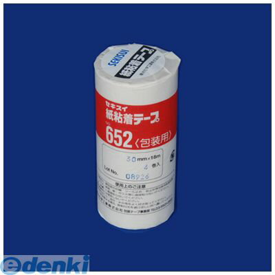 翌日出荷 積水化学工業 NO.652 30X18-4P 紙粘着テープ652 30X18 4個入 NO.65230X184P セキスイ
