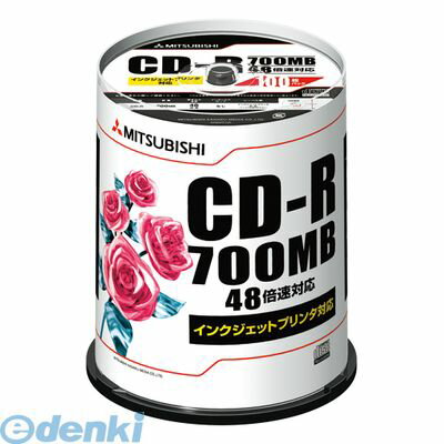 三菱化学メディア SR80PP100 CD－R　PC／DATA用【100枚】