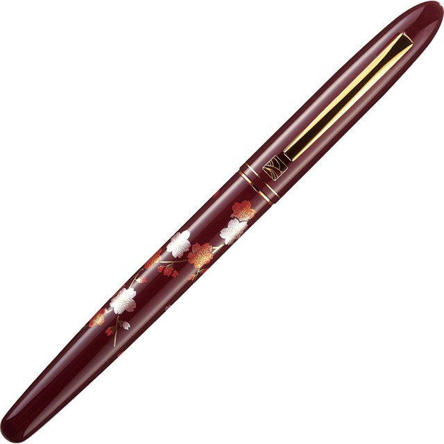 呉竹 ER187-210 くれ竹手紙ぺん蒔絵物語 枝桜臙脂 ER187210 Kuretake 筆ペン 化粧箱入り 硬筆 手紙ペン蒔絵物語枝桜臙脂