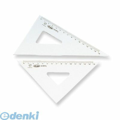 共栄プラスチック A-620 メタクリル三角定規【目盛付】 18cm A620