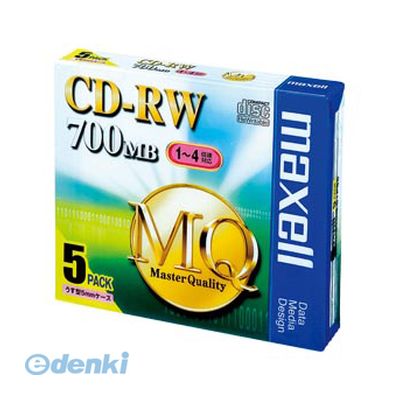 マクセル maxell CDRW80MQ.S1P5S PC DATA用CD－RWシルバー 5枚