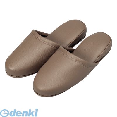 翌日出荷 オーミケンシ 36036 10P 抗菌レザー調スリッパ10足キャメルブラウ 36036 10P
