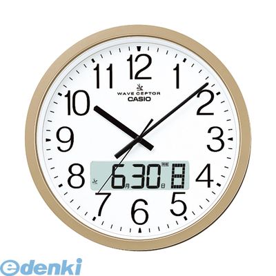 カシオ計算機 IC-4100J-9JF 掛時計 【電波時計】【1個】IC4100J9JF 電波掛け時計 電波掛時計 シャンパンゴールド 電波クロック オフィス向け大型掛時計 カシオ電波掛時計