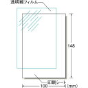 A-one エーワン 52113 転写シール透明はがき 9セット 透明タイプ はがきサイズ タトゥーシール インクジェット専用 転写シール透明タイプ52113 9シート 2