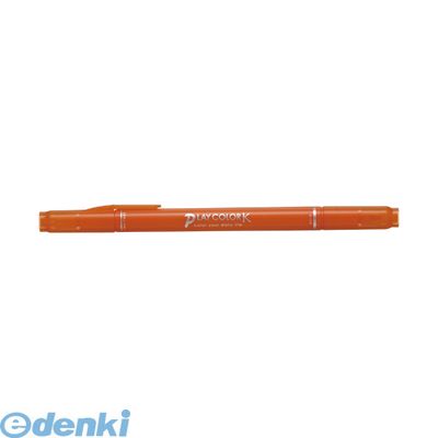 翌日出荷 トンボ鉛筆 WS-PK28 プレイカラーK【インク色−だいだいいろ】【1本】WSPK28 水性サインペンプレイカラーKだいだい色 Tombow 水性マーカー ステーショナリー