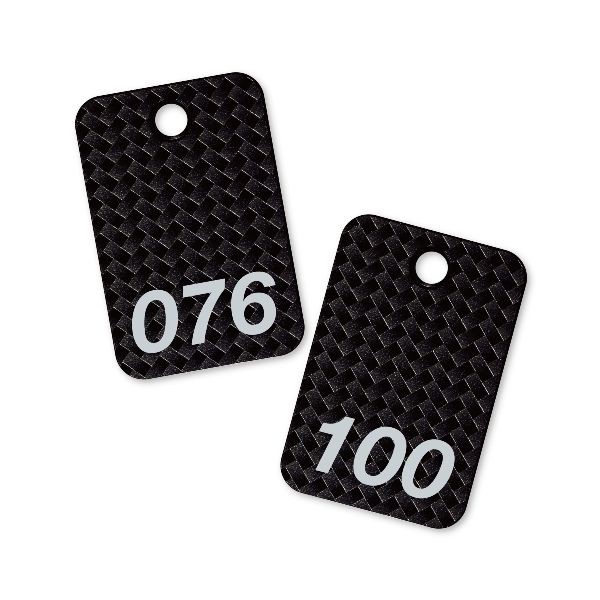 オープン工業 BF-83-BK スチロール番号札 四角 76～100 黒 BF83BK