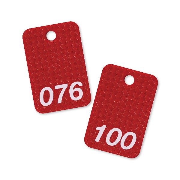 オープン工業 BF-83-RD スチロール番号札 四角 76〜100 赤 BF83RD(3)