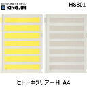 キングジム KIMG JIM HS801 ヒトトキクリア-H A4 ボーダー HITOTOKI クリアーホルダー