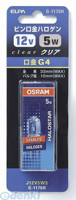 朝日電器 ELPA G-1170H J12V5WS G1170H クリ