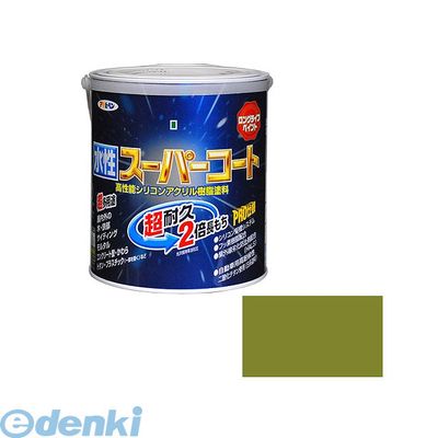 アサヒペン 4970925415530 アサヒペン 水性スーパーコート 1.6L ウィニーグリーン 水性塗料 多用途-水性スーパーコート ウイニーグリーン 多用...