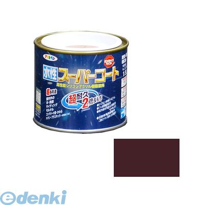 アサヒペン 4970925412416 アサヒペン 水性スーパーコート 1/5L ブラウン ペンキ 多用途-水性スーパーコート 水性多用途