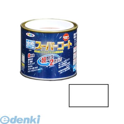 アサヒペン 4970925412218 アサヒペン 水性スーパーコート 1／5L 白 ペンキ 多用途-水性スーパーコート 5L-シロ 水性…