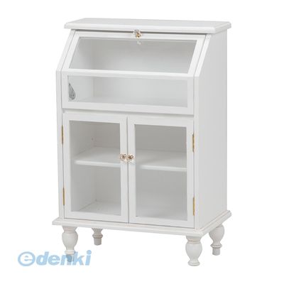 RCC-1788AW 直送 代引不可・他メーカー同梱不可 ガラスキャビネットRCC1788AW 収納 サイドチェストラッ..